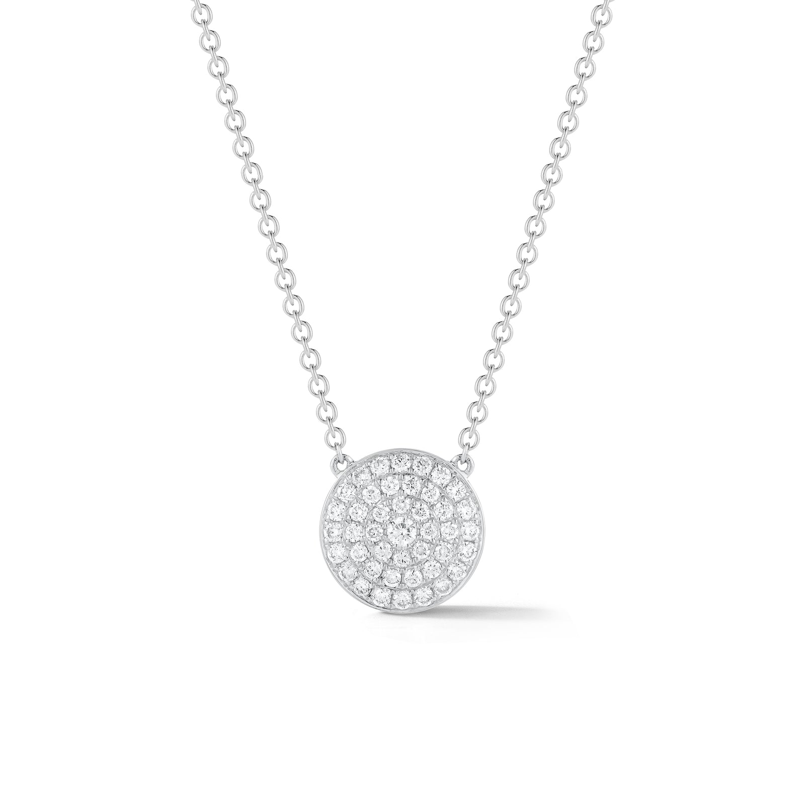 Pave Diamond Oversized Clasp Pendant Necklace - Nuha Jewelers