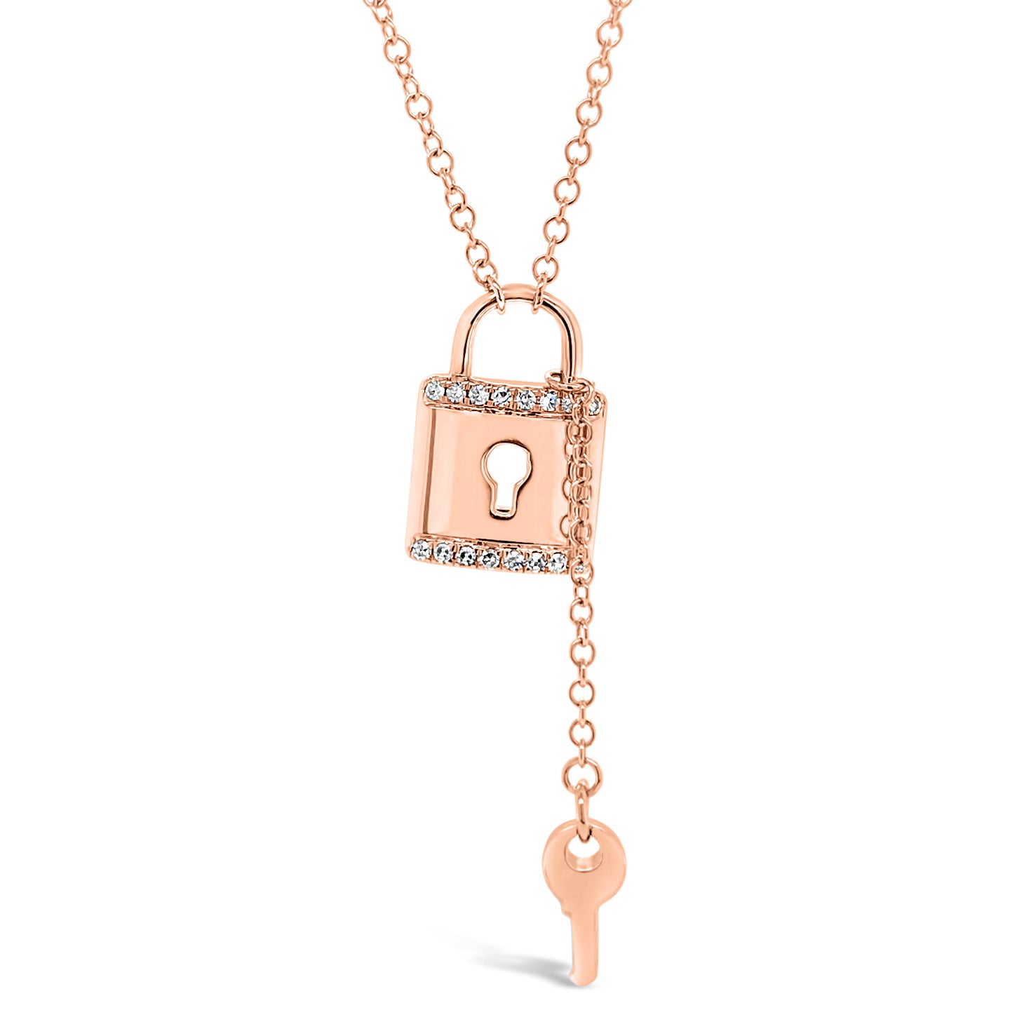 Diamond Lock & Key Pendant - Nuha J