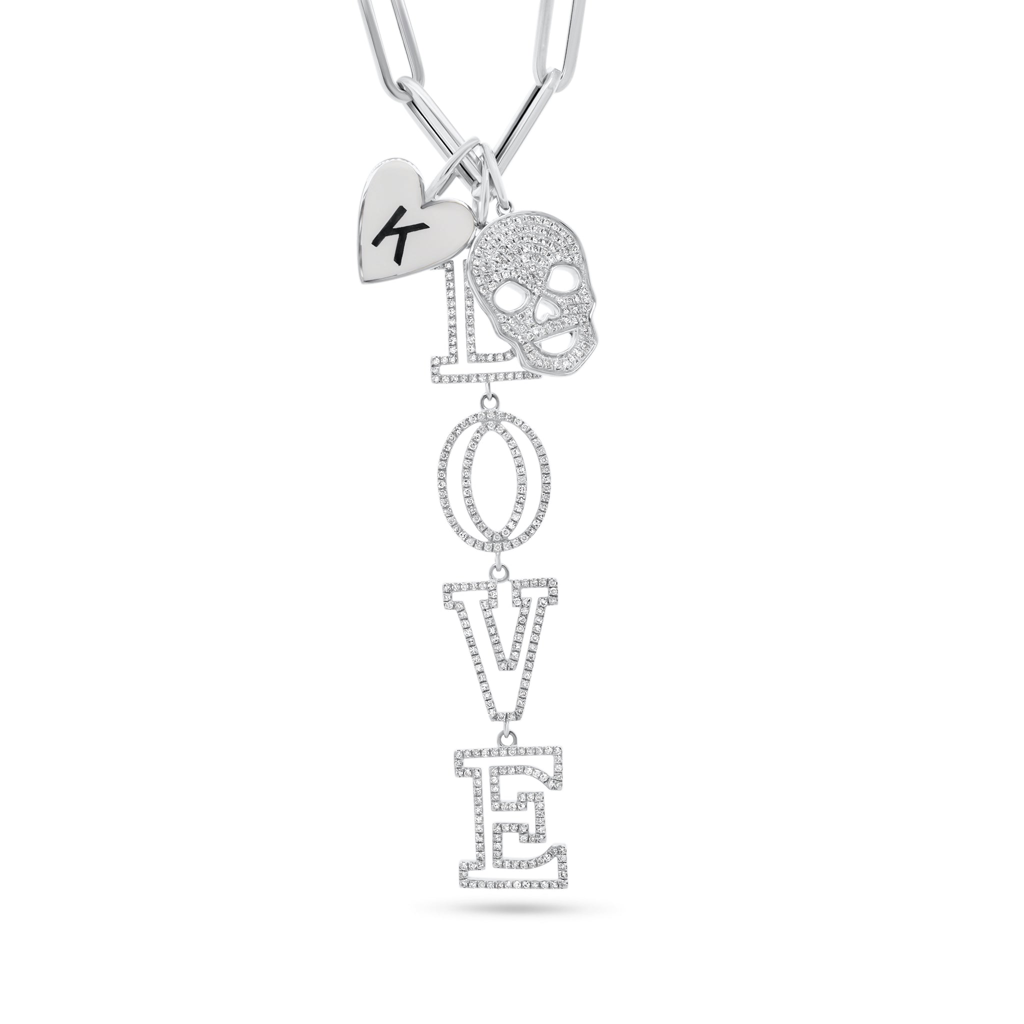 Diamond L-O-V-E Pendant