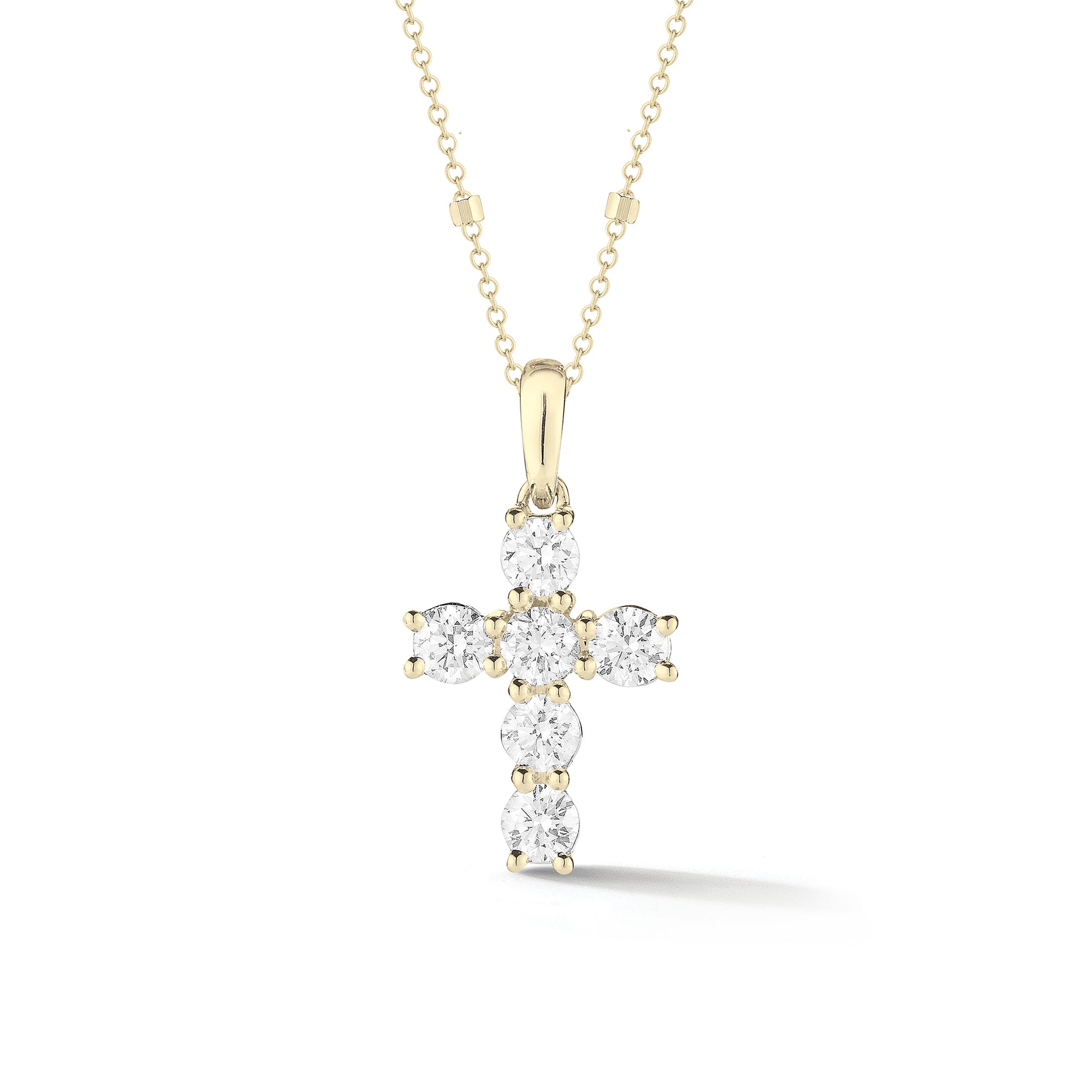 mini diamond cross pendant