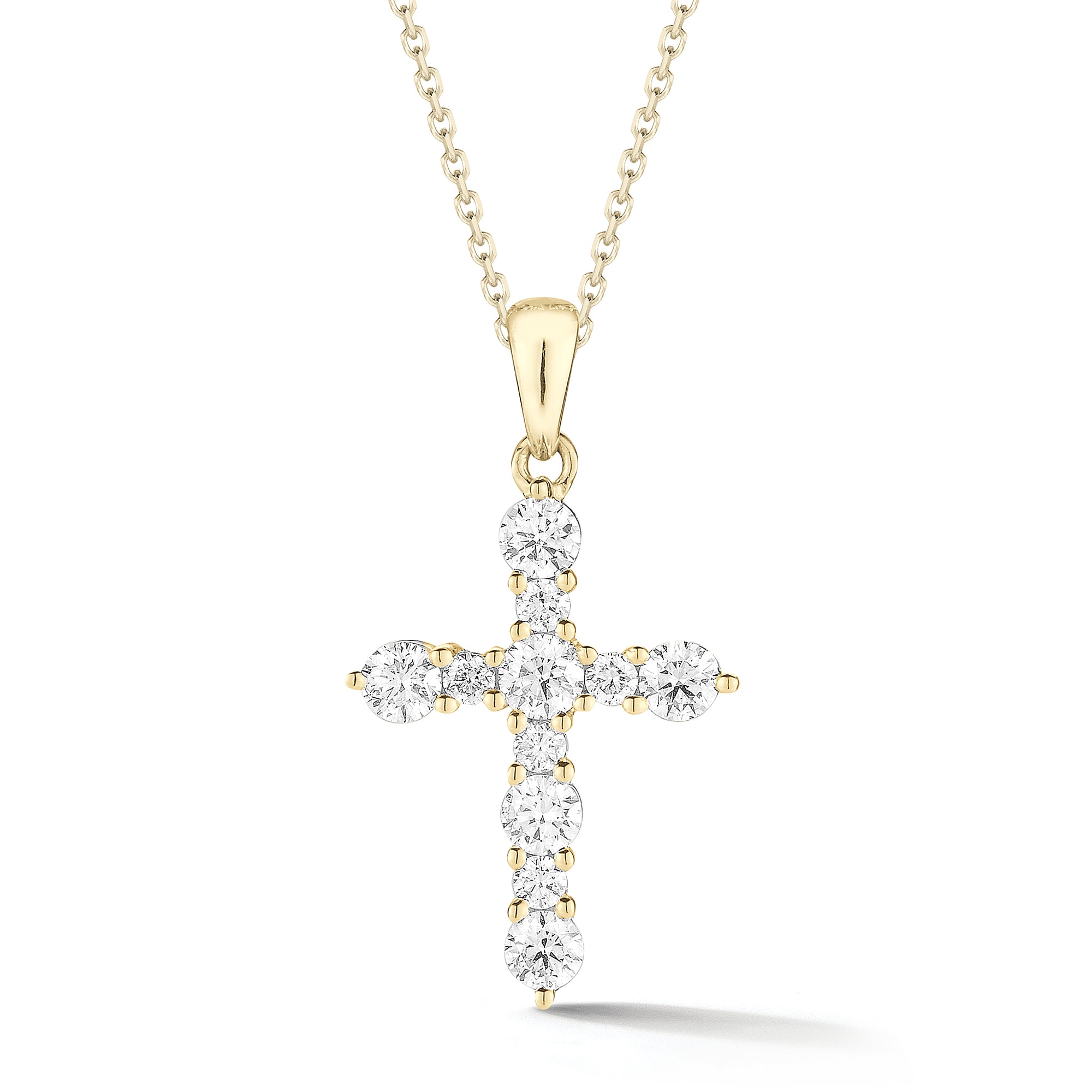 Diamond Cross Pendant Necklace - Nuha J