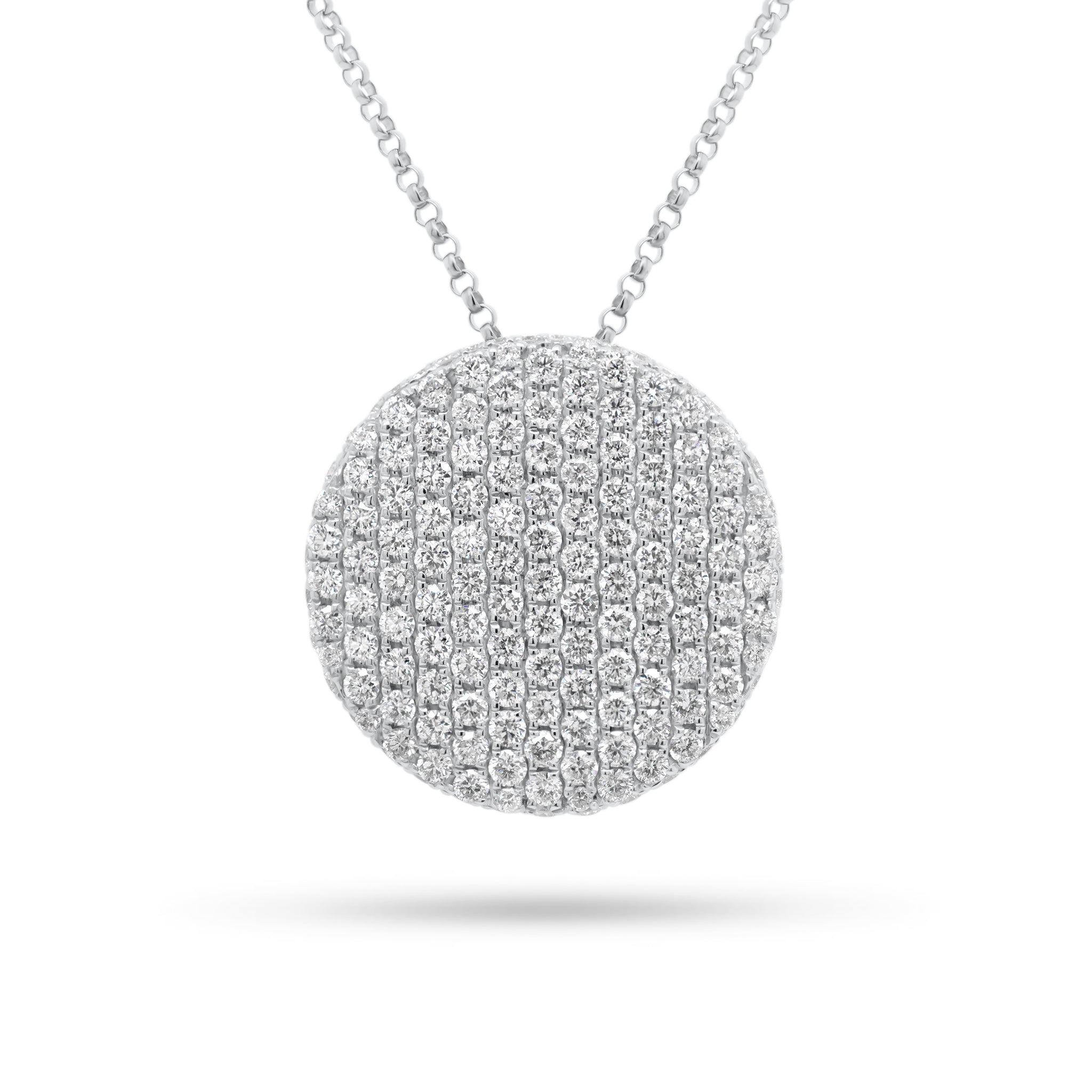 Diamond Large Disc Pendant