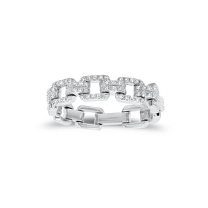 Diamond Square Flexible Chain Ring - Nuha J