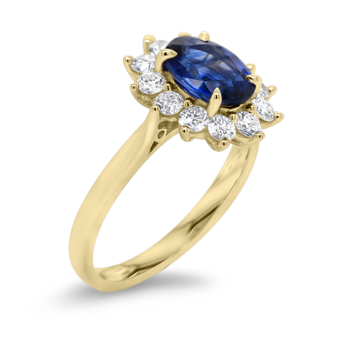 Sapphire & Diamond Classic Ring - Nuha J