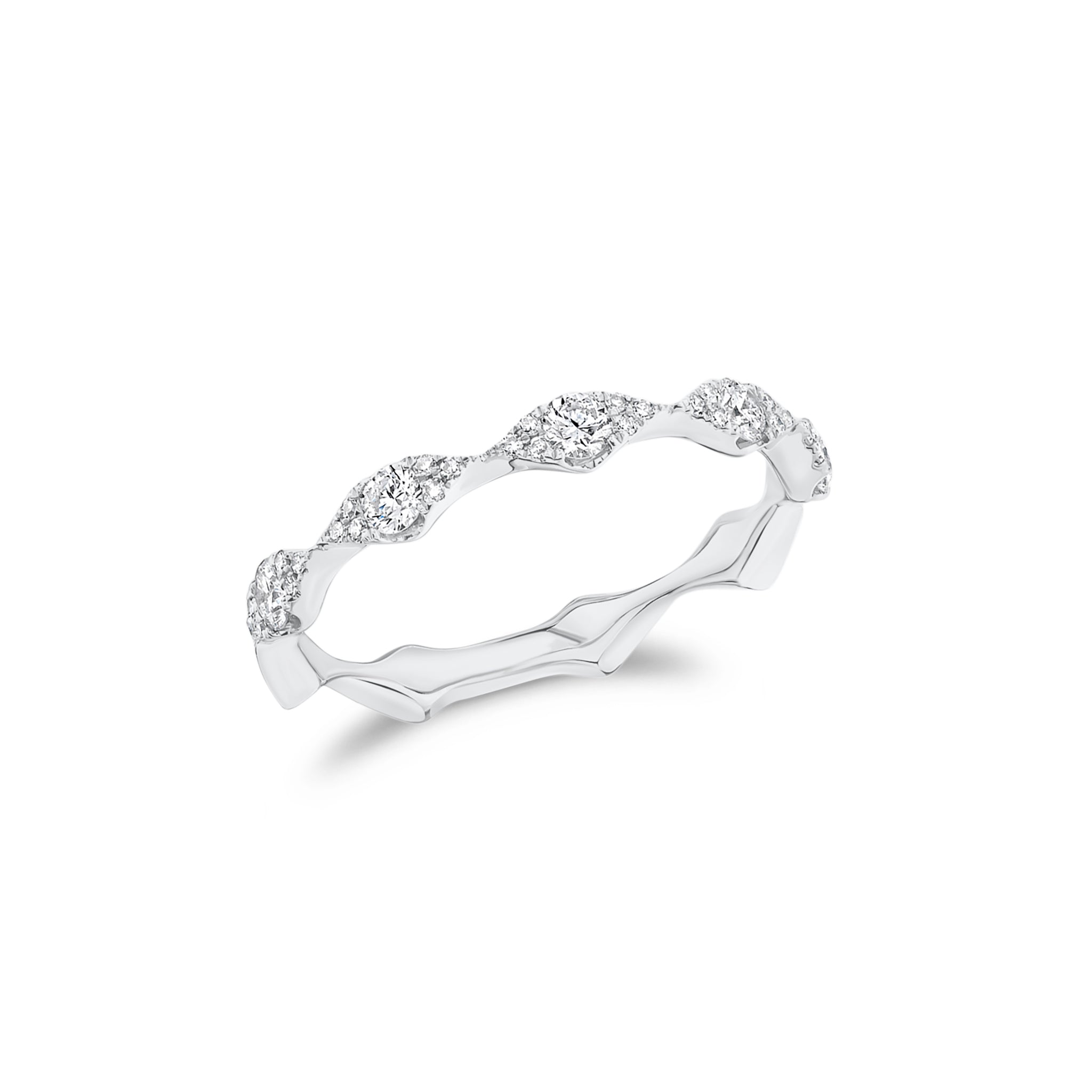 Diamond Marquis Clusters Stackable Ring