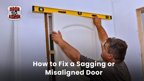 Causes of door sagging and door misalignment and how to fix it