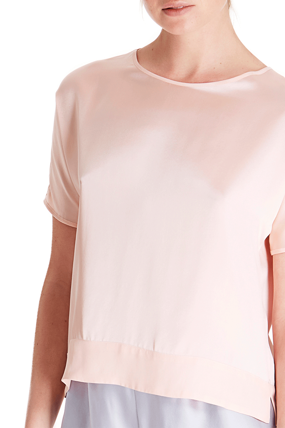 Silk Camisole in Shell Pink sample – silk&jam