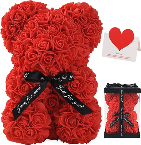 Rose Bear with Gift Card
