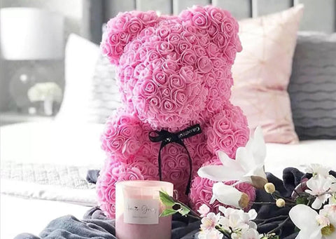 Rose Bears for Bedroom Setting