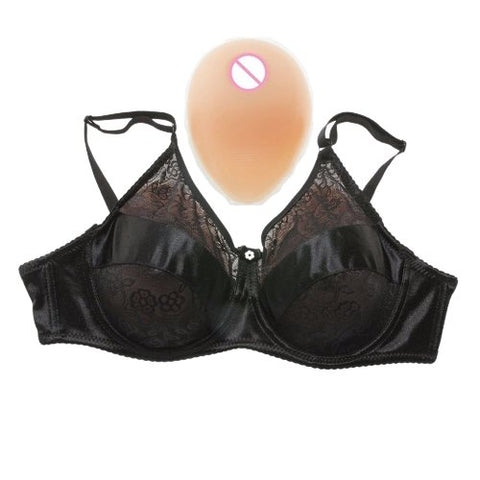 Breast Forms and Pocket bra for use with