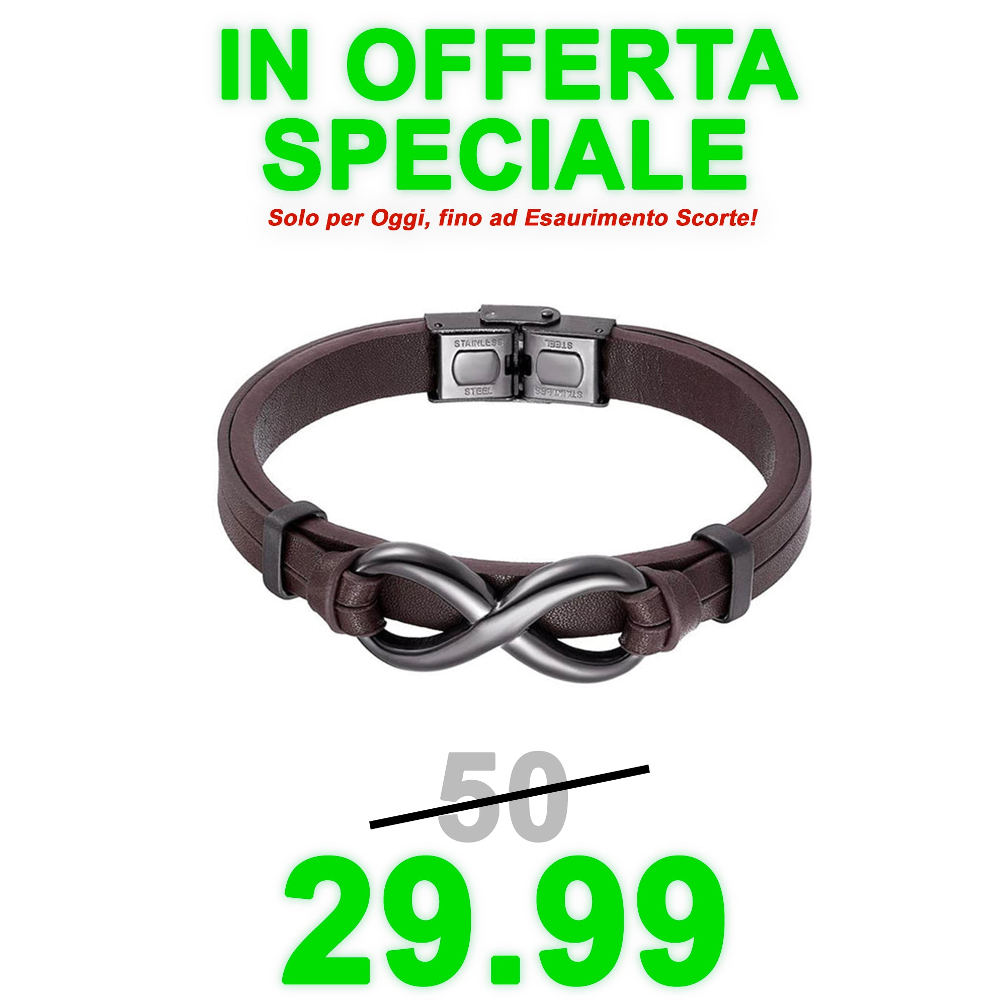 Al Mio Uomo™ - Bracciale Uniti Per Sempre – VerdeChiaro