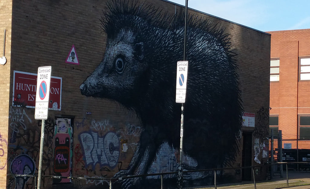 Shoreditch graffiti Hedgehog
