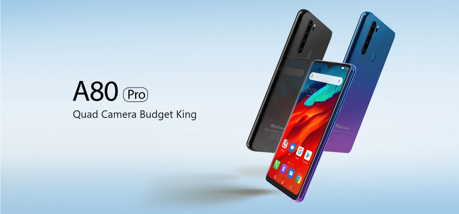 Rugged SA Blackview A80 Pro Android 9.0 Smartphone 4GB, 64GB, Dual-SIM