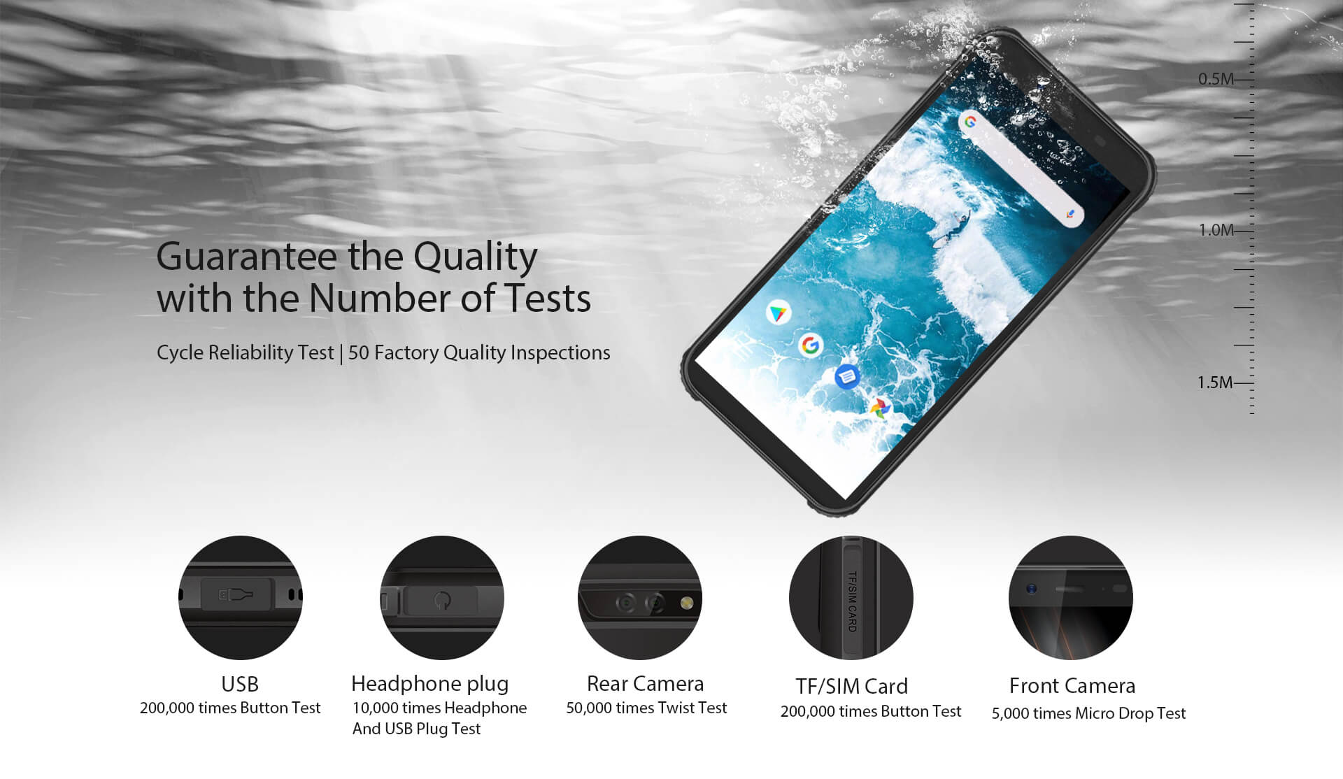 Rugged SA Blackview BV5500 Plus Rugged Android 10 Smartphone - 3GB, 32GB, IP68