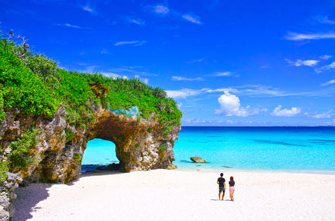 A beautiful beach on Miyako island, Okinawa