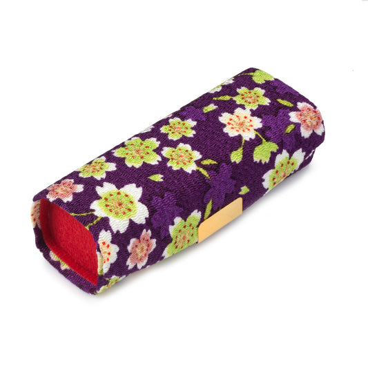 Black Floral Japanese Lipstick Case