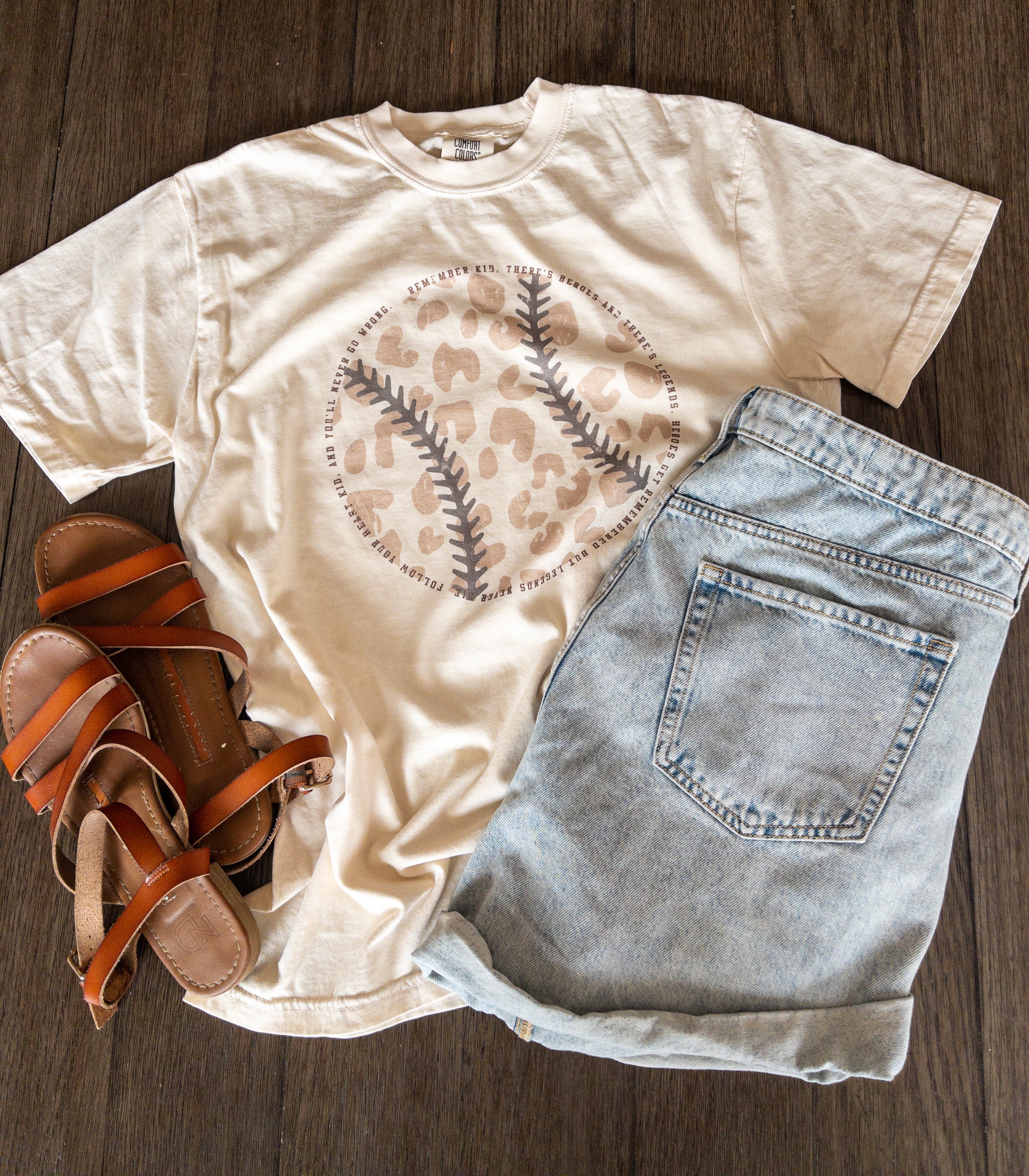 Cheetah Baseball Graphic Tee