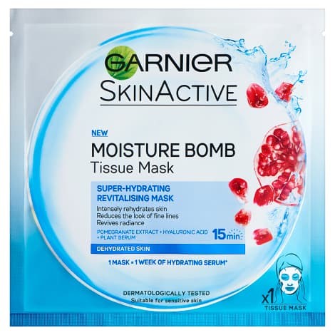 garnier skin moisture bomb tissue mask