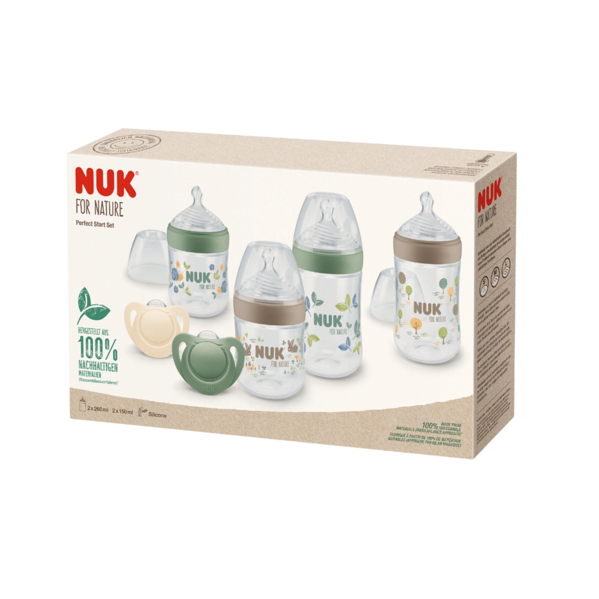 Nuk Tetines Happy Days 18-36 mois Bleu et Vert 2uds