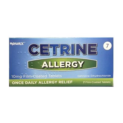 image of Cetrine Allergy 10mg tabs Packaing