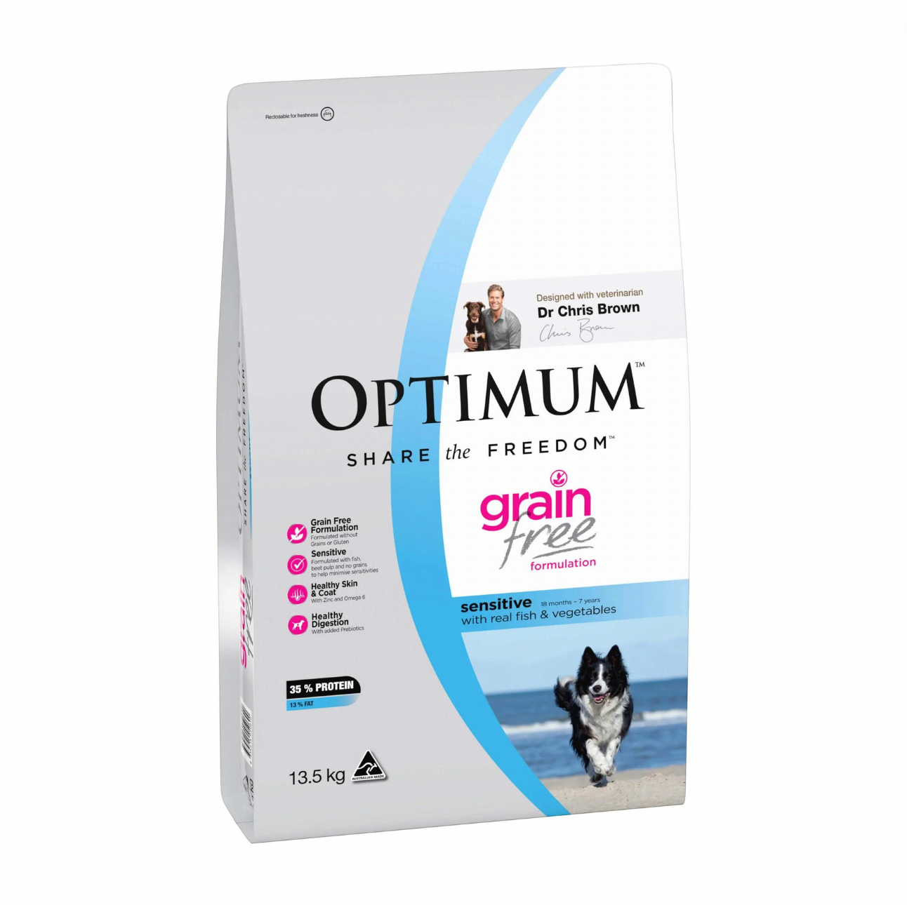 optimum grain free dog food