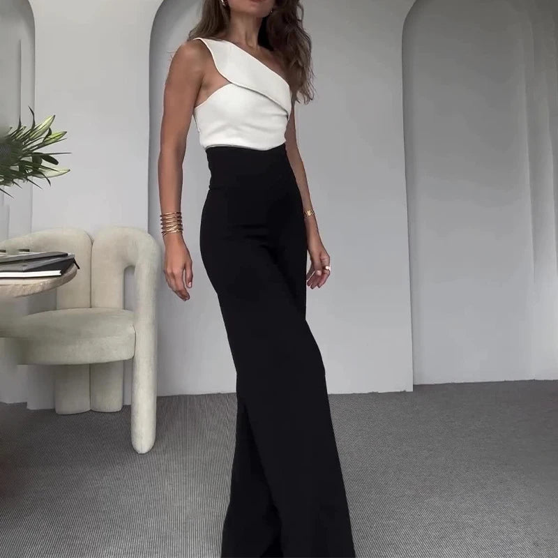 Elegant Casual -Piece Sleeveless Slim Set