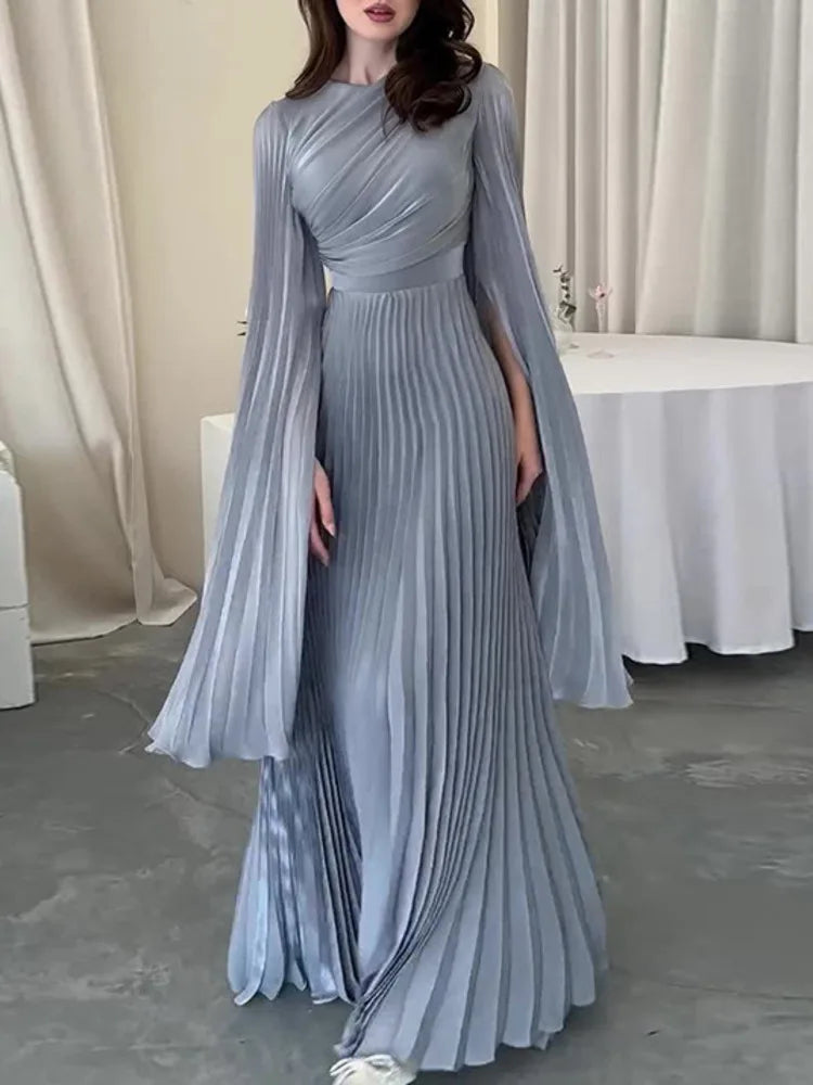 Elegant A-Line Long Sleeve Women's Party Dress