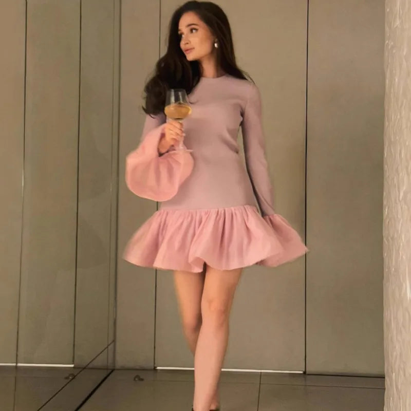Chic A-Line Mini Dress for Elegant Parties