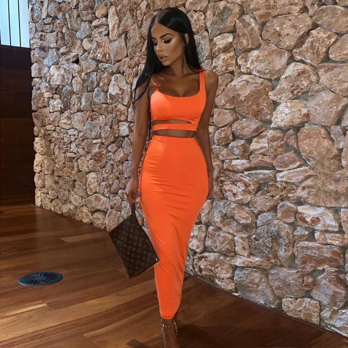fluorescent orange
