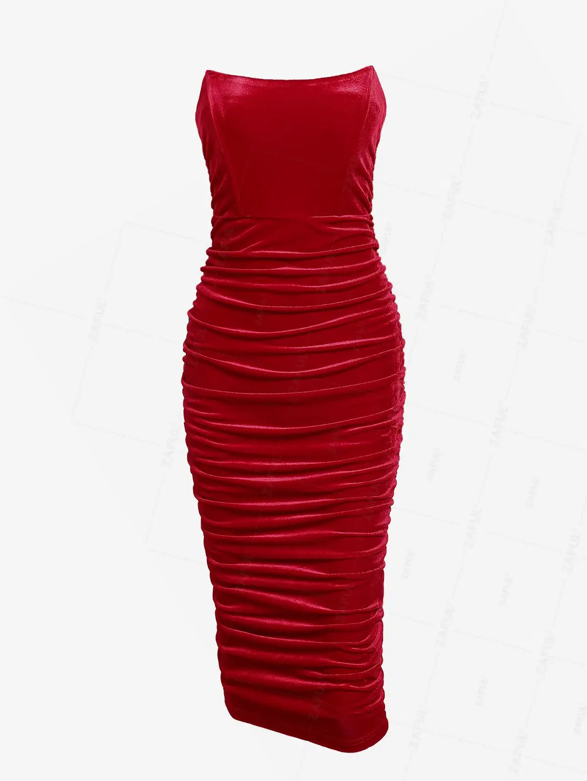 Backless Velour Mini Dress for Party Nights