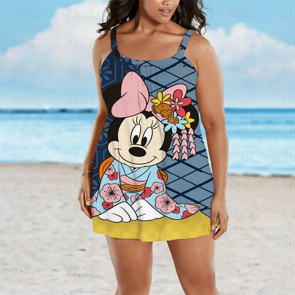 Boho Plus Size Sleeveless Beach Dress for Women
