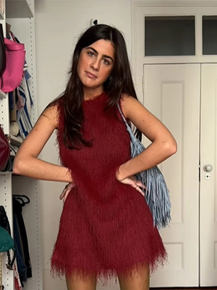 Chic Tassel Mini Dress for Effortless Summer Style