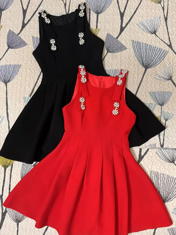 Stylish Summer Mini Dress with Fluffy Skirt