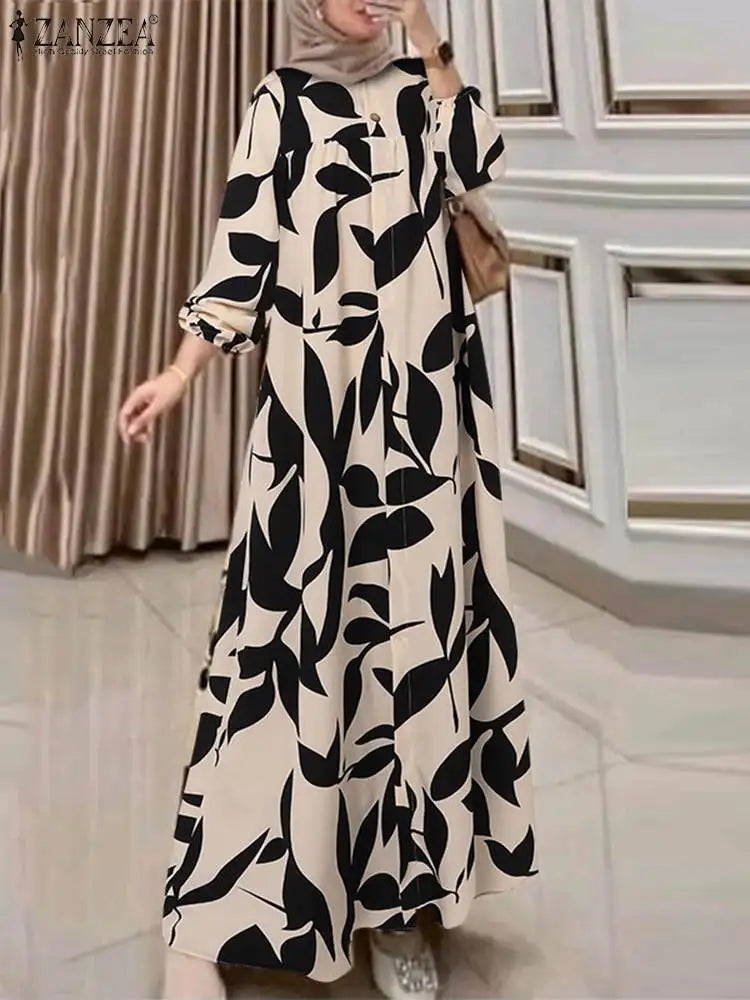 Stylish Floral Maxi Dress for Autumn Events