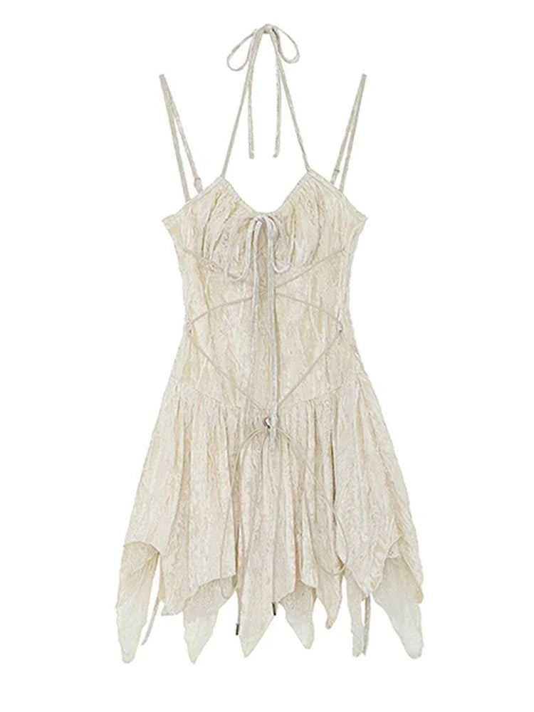 Gothic A-line Slim Suspender Summer Dress