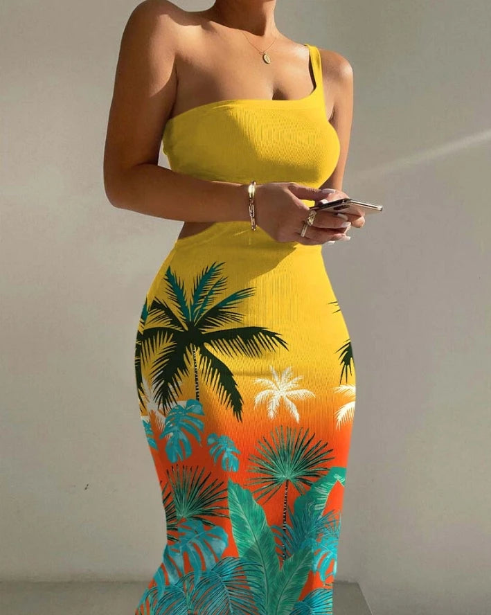 Chic Sexy Sleeveless Bodycon Midi Skirt for Summer