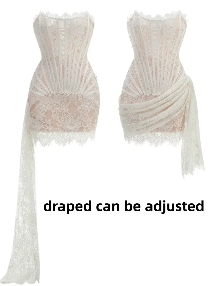 White draped adjust