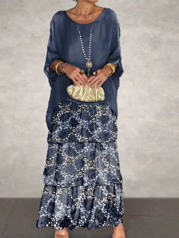 Navy blue printing