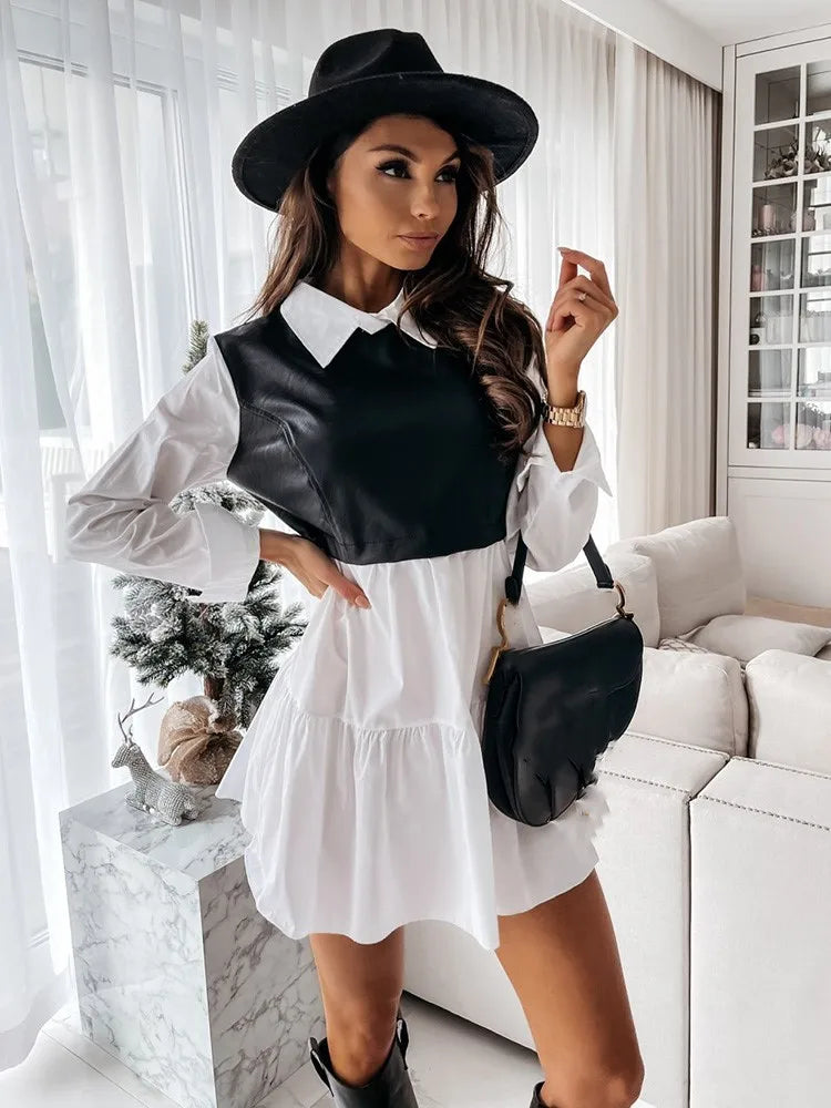 Chic Summer White Shirt Dress for Women