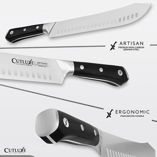 Cutluxe Bread Knife – 10 Serrated Edge Knife for Homemade Bread – Forged  High Carbon German Steel – Full Tang & Razor Sharp – Ergonomic Handle  Design