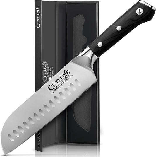 Cutluxe Cimitar Knife 10 inch Butcher & Breaking Knife Forged High Carbon German Steel Full Tang & Razor Sharp Ergonomic Handle Design Artisan Series