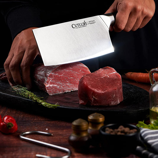 CUTLUXE Meat Carving Knife – 9 Turkey Carving Knife – Razor Sharp