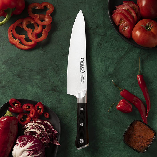 Cutluxe Paring Knife – 3.5 Small Kitchen Knife, Peeling Knife with Razor Sharp Blade – Forged High Carbon German Steel – Full Tang & Ergonomic