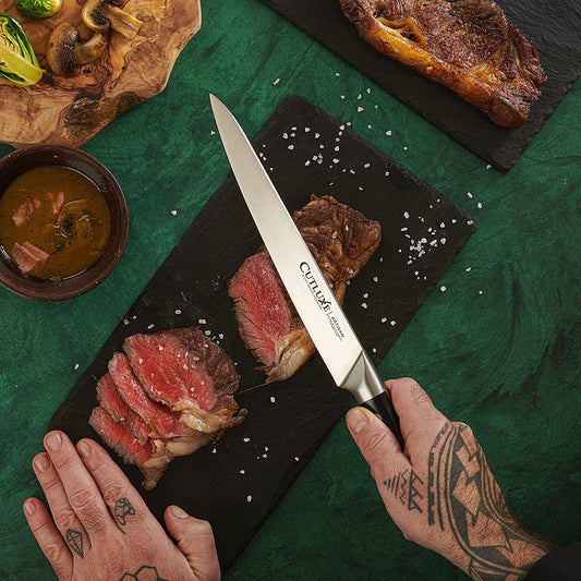 CUTLUXE Slicing Carving Knife – 12 Brisket Knife, Razor Sharp