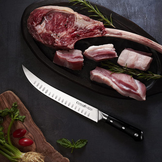 Cutluxe Chef & Cleaver Hybrid Knife - 8 Razor Sharp Kitchen Knife – Full Tang & Ergonomic Handle Design – Artisan Series