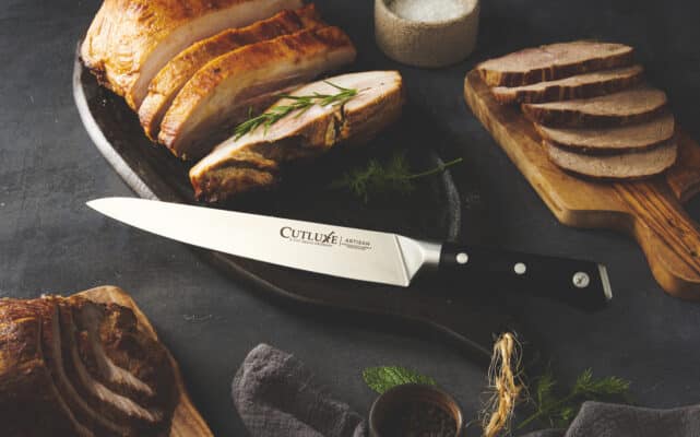 SpitJack BBQ Smoked Brisket Knife for Meat Carving and Slicing