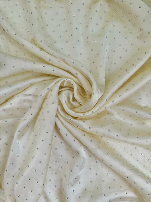 Cream - Silken Diamonds Hijab - Concealed Muslimah