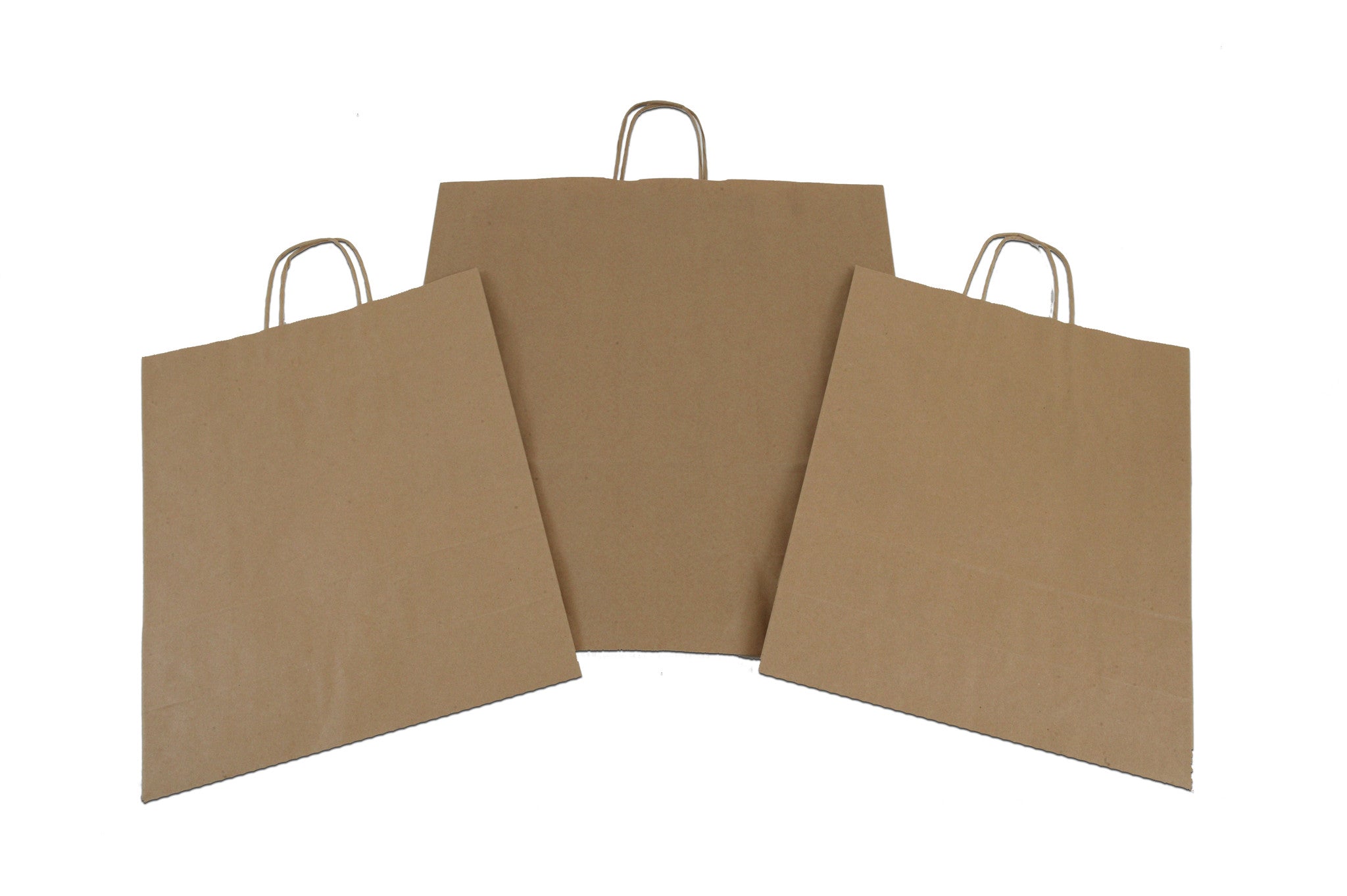 brown paper twist handle bags