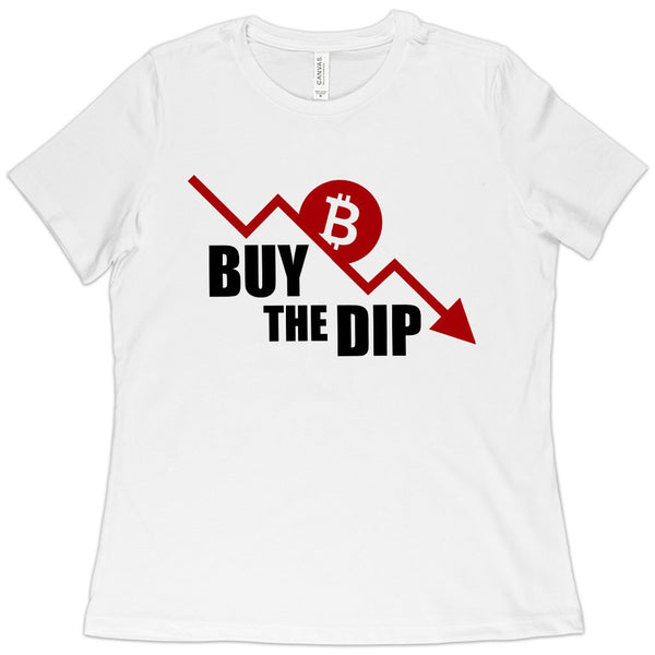 Women's Buy the Dip T-Shirt - Bitcoin T-Shirts - Ecart