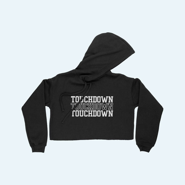 Touchdown Women's Cropped Fleece Hoodie - Ecart